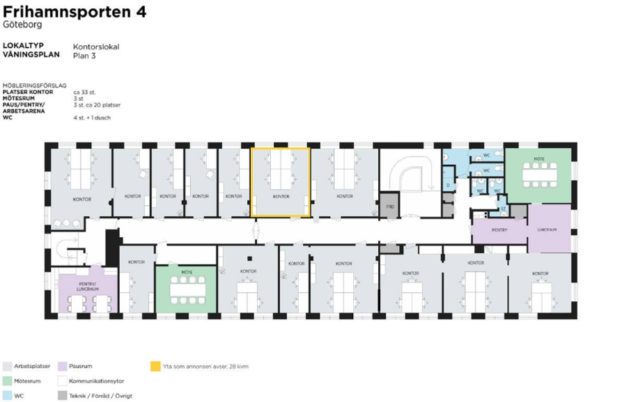 Kontor i kontorshotell i Göteborg – Frihamnen 4 bild 3