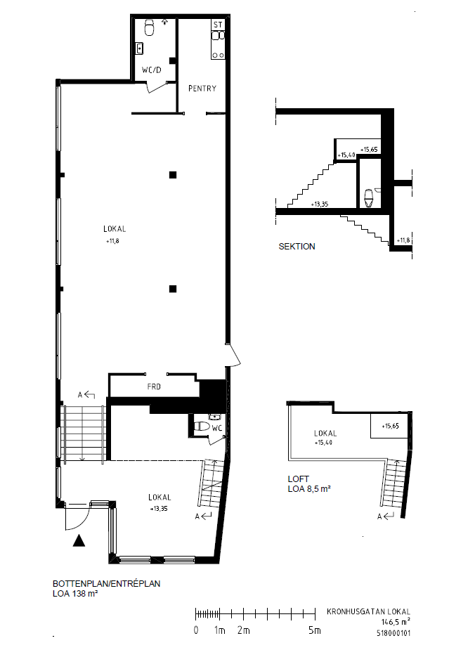 Kontor 146 kvm i tre plan – Kronhusgatan 2, Göteborg bild 1