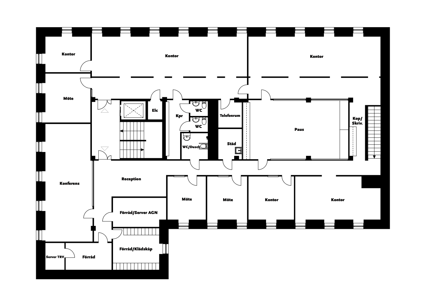 Kontor 455 kvm i centrala Göteborg – Kronhusgatan 7 bild 3